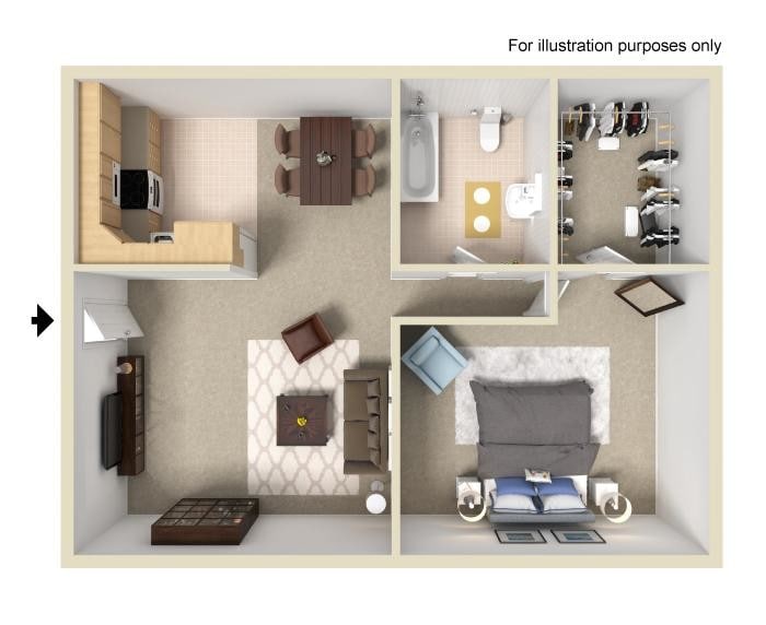 Heathbriar Apartments – One Bedroom