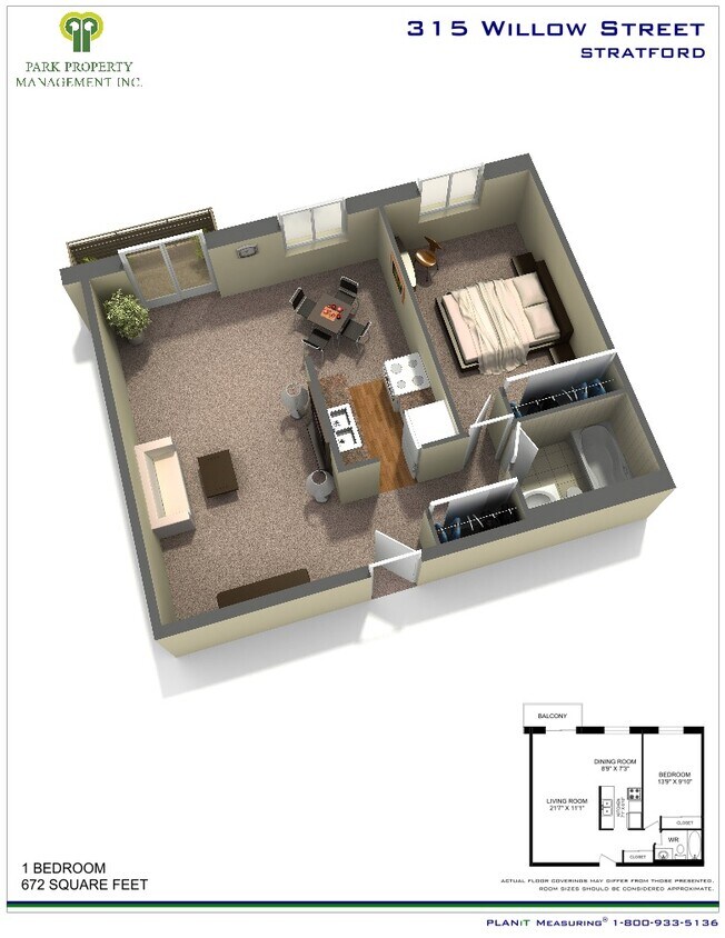 Plan d'étage - 315 Willow St