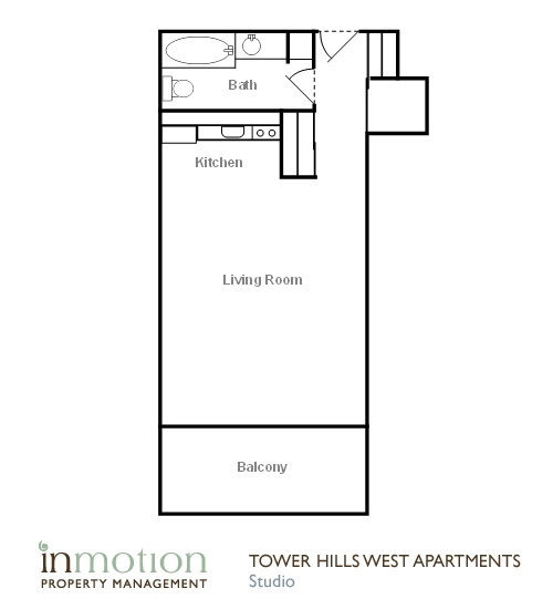 Studio - Tower Hills West Apartments