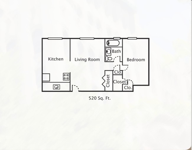 1HAB/1BA - Hadley Hall Apartments