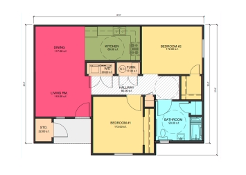 892 ft² - Verde Palms Apartments