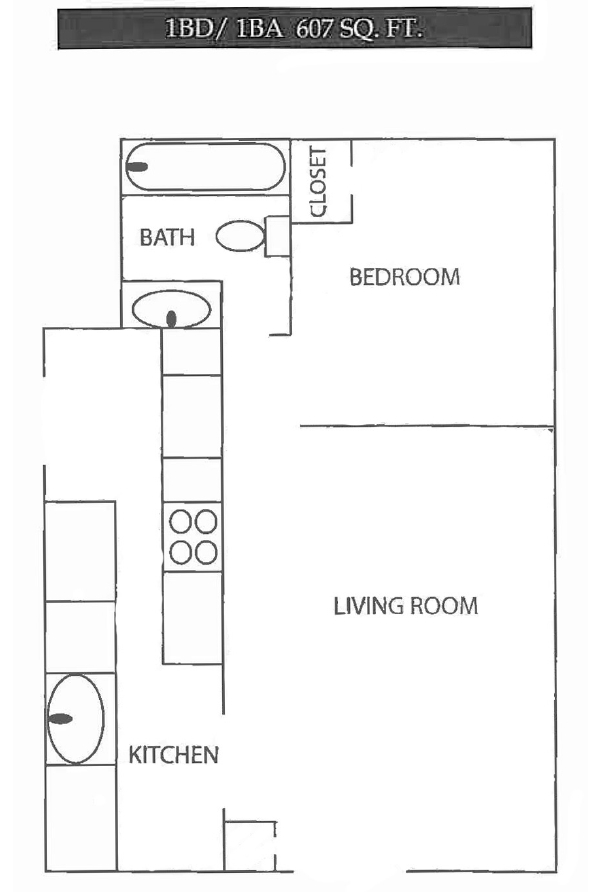 1BR/1BA - Forrest Heights Apartments