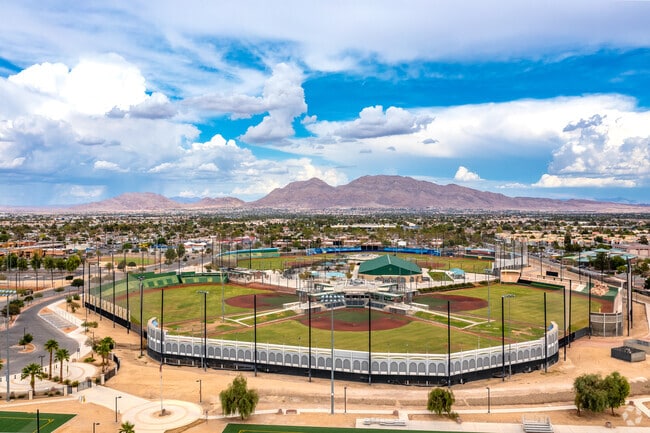 East Las Vegas has large parks for sports.