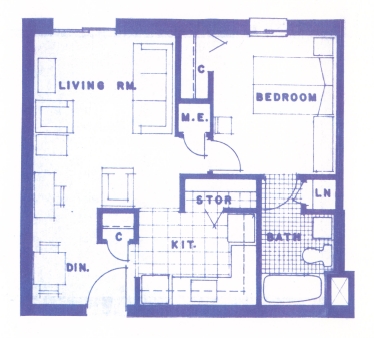 1HAB/1BA - Heritage Towers