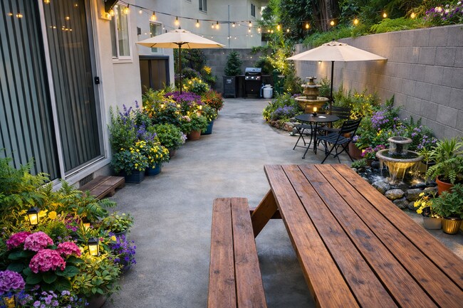 patio trasero privado al aire libre - 8315 W Manchester Ave