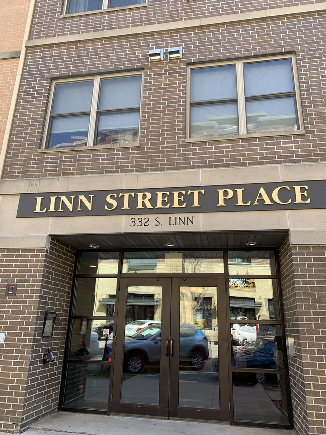 front of building - 332 S Linn St