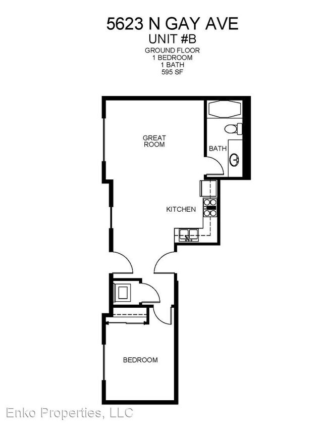 Building Photo - 1 br, 1 bath Apartment - 5627 N. Gay Ave.