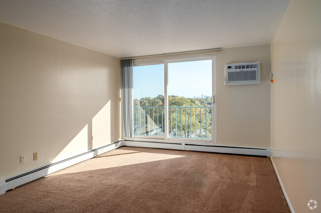 1 BD, 1 BA - 513SF - Sala de estar - Harbour View Apartments