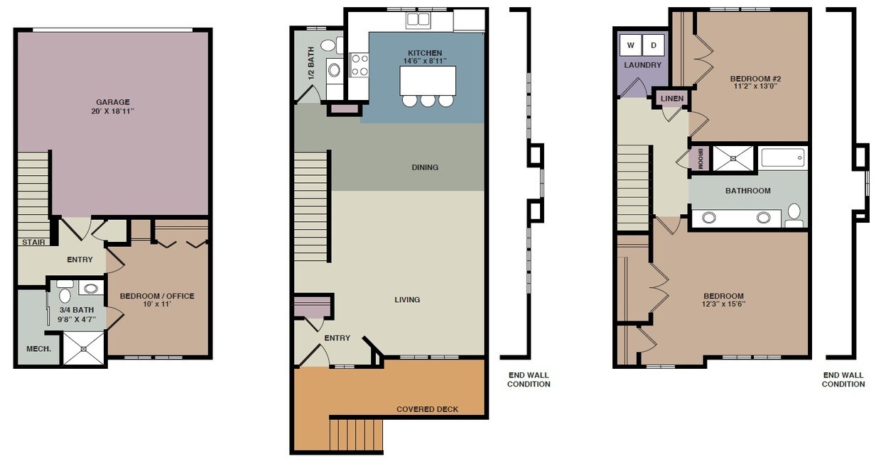 Floorplan - Clover Run Townhomes