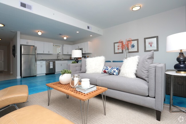 1BR, 1BA 868SF - Living Room - The Waterfront