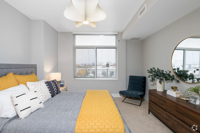 1BR, 1BA - 673SF - Bedroom - The Clark
