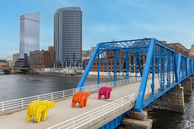 Visitors and locals of Grand Rapids know to head to the Blue Bridge for gorgeous views.