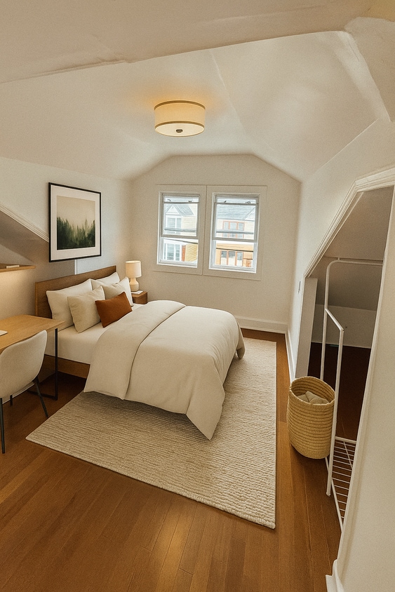 Main bedroom with furnishing insipiration - 327 Ellery Ave