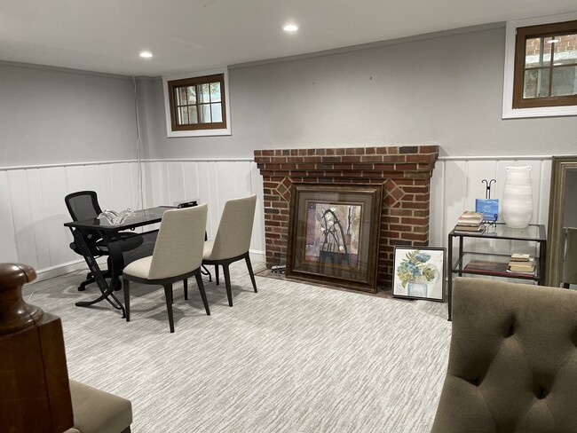 Spacious lower level Study/Office/ Bonus Room with Closet - 7819 12th St NW