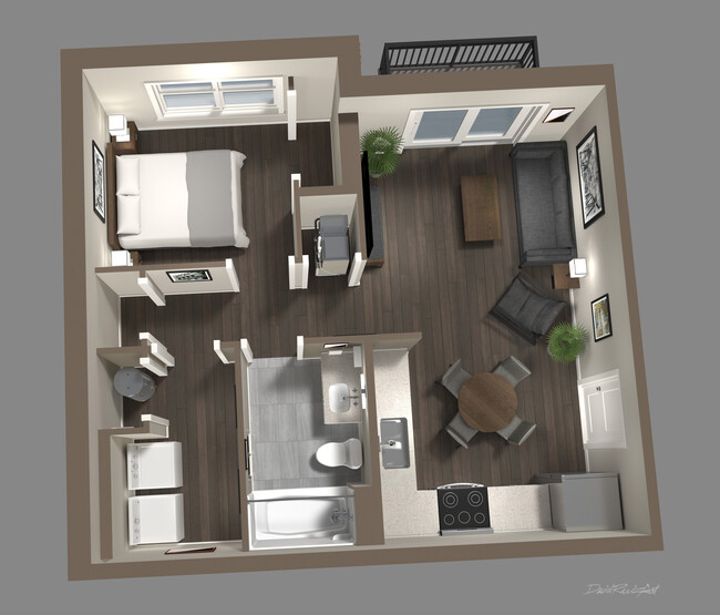 1 dormitorio - 600 pies cuadrados - Lofts at Cherry Hill - East Village