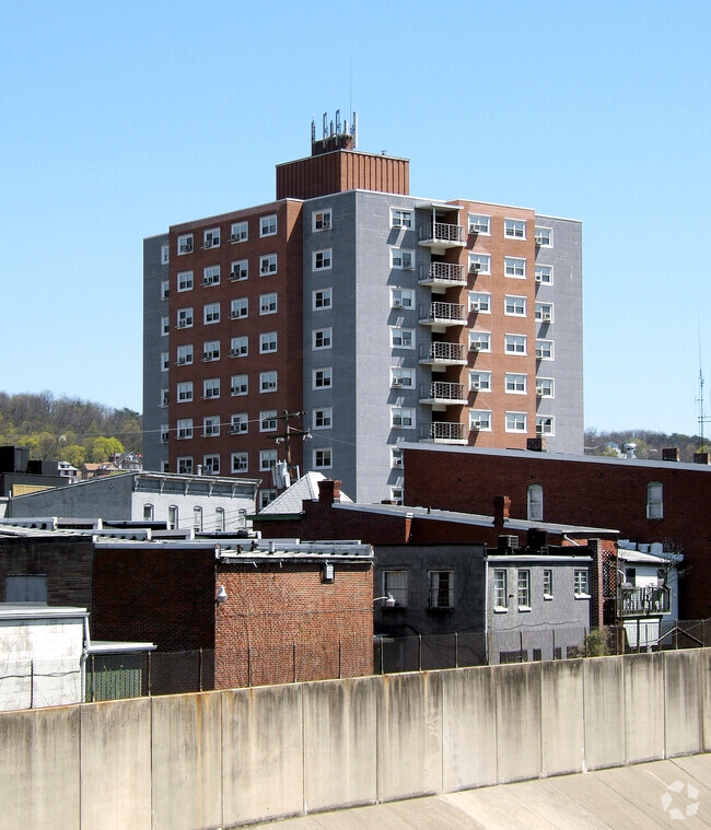 View from the west - JFK Apartments