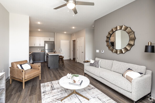 1BR, 1BA - 698-715 SF - Living Room - 1200 Jade Apartments