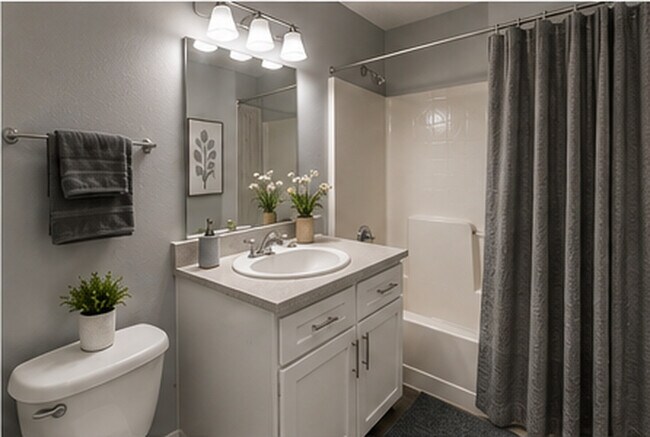 1 dormitorio, 1 baño - 930 pies cuadrados - Baño - Valley View Estates