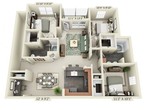 3BR 2BA w/Gar-Serra