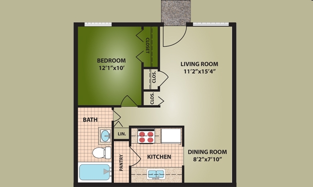 1BR/1BA - Carrollton Village Apartments