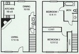 Two Bedroom Townhome