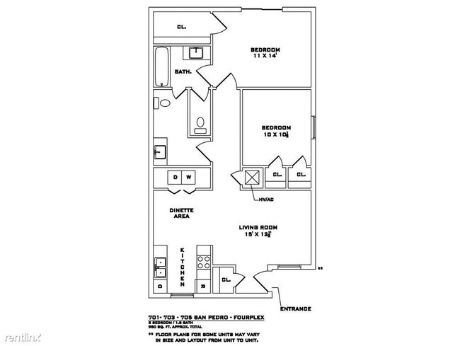 Foto del edificio - 2 br, 1.5 bath 4plex - 701 San Pedro Dr D