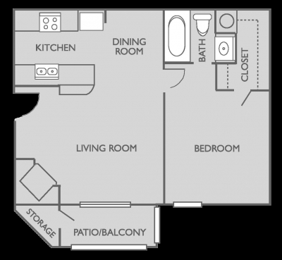 1HAB/1BA - Stone Creek Apartments