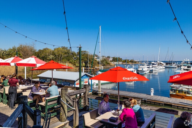 What an amazing view from the deck at The Fish House near Downtown Pensacola.