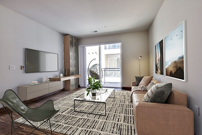Sala de estar - 700 East Apartments