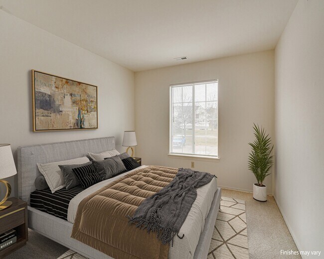 Dormitorio modelo con diseño Azalea - Portsmouth Apartments