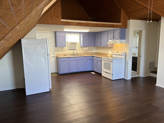 Full Kitchen area, Loft storage above - 4701 Illinois Ave