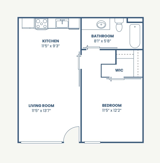 1 Bed, 1 Bath - The Quinn Apartments
