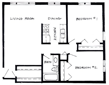 2BR/1BA - Hidden Valley Apartments