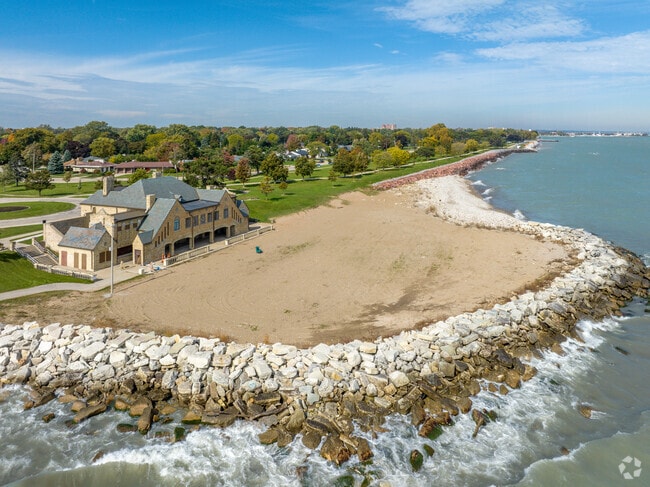 Southport Park's iconic beach house is utilized for a variety of community events.