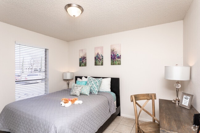 2BR, 1BA - 796SF Bedroom - Loma Vista Apartments