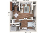 1 Bedroom Upper