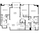 3 Bed 3 Bath Plan C