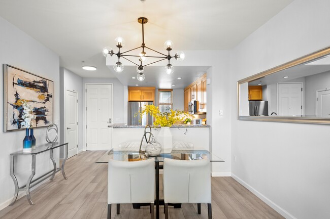 Dining and Kitchen area - view from Living Area - 501 Crescent Way