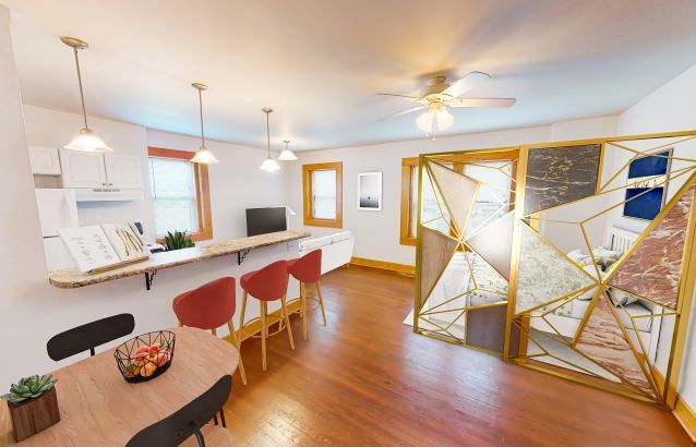 Amplio estudio en el centro. Montaje virtual de VRPM. - Safe Harbor Properties