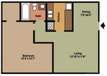 1Bed - 1Bath