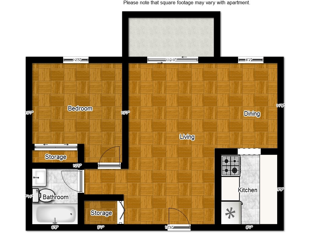Plan d'étage - Parkview Apartments