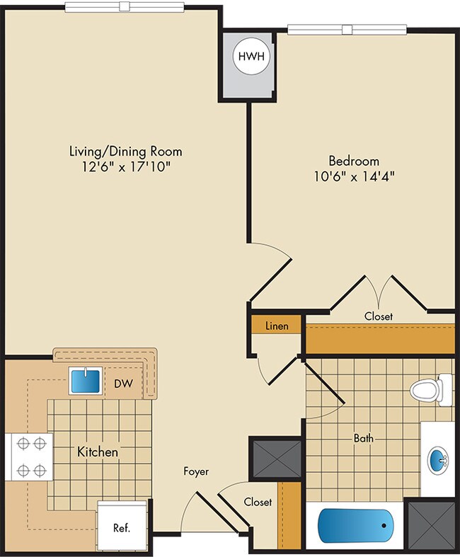Plano de planta - St. Paul Senior Living Apartments