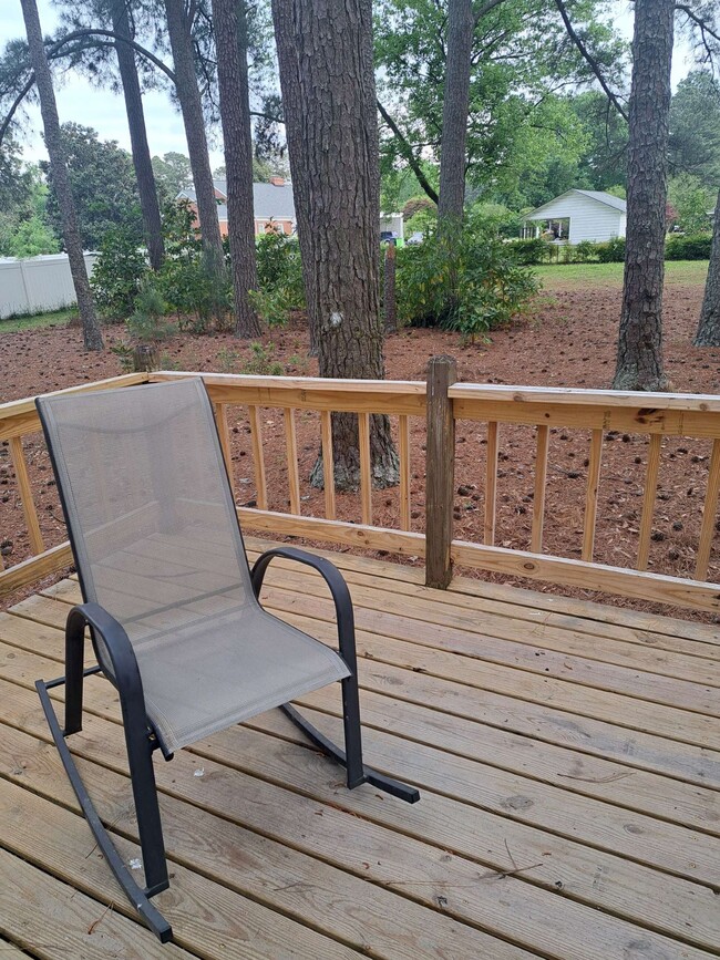 Deck in backyard - 211 W Judd St