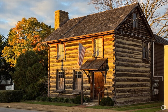 A unique log cabin style home in Front Royal.