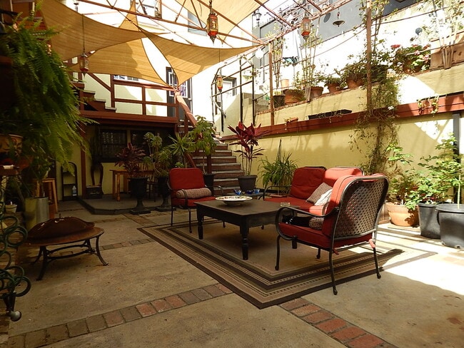 Entrance patio to apartment 1 - 2040 Whitley Ave