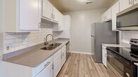 This single-story, 3-bedroom, 2-bathroom home in Johnson City, Tennessee offers a clean, modern aesthetic with a practical, well-organized layout. Light wood-style flooring runs throughout, tying the space together with a bright, cohesive feel.

The open-concept living, dining, and kitchen area forms the heart of the home. The kitchen is well-appointed with white shaker-style cabinetry, gray quartz-look countertops, a subway tile backsplash, stainless steel appliances including a refrigerator and dishwasher, and a double-basin sink — a functional yet stylish space for everyday living.

A central hallway connects the three bedrooms, each finished with the same light flooring and neutral wall tones. The bedrooms feature closets and windows with natural light filtering through slatted blinds, creating a calm and airy atmosphere. The spacious primary bedroom offers a comfortable retreat with ample room.

Both bathrooms are consistent in design, each featuring a full tub/shower combo with chrome fixtures and towel bars, paired with light flooring that mirrors the rest of the home. Additional practical spaces include a laundry room, a utility room, and five closets providing generous storage throughout. The home's clean, updated interior makes it a move-in ready residence in Johnson City.
