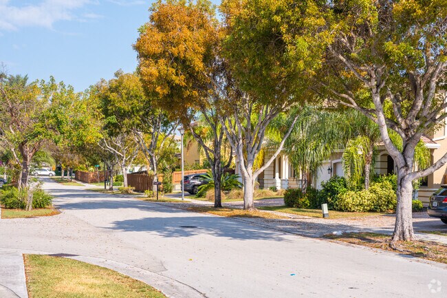 The streets of Cutler Bay are lined with beautiful trees.