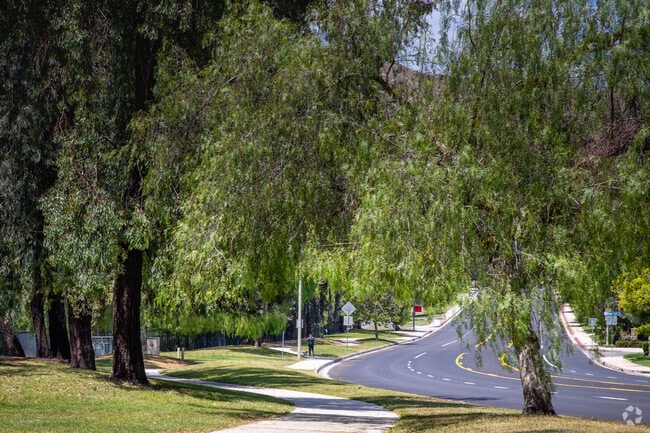Residents enjoy walking the shady sidewalks in Moreno Valley.