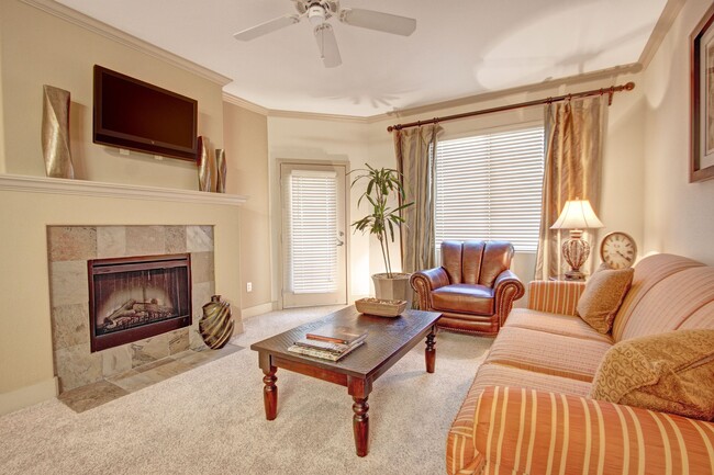 Rancho Belago Living Room with Fireplace - Rancho Belago