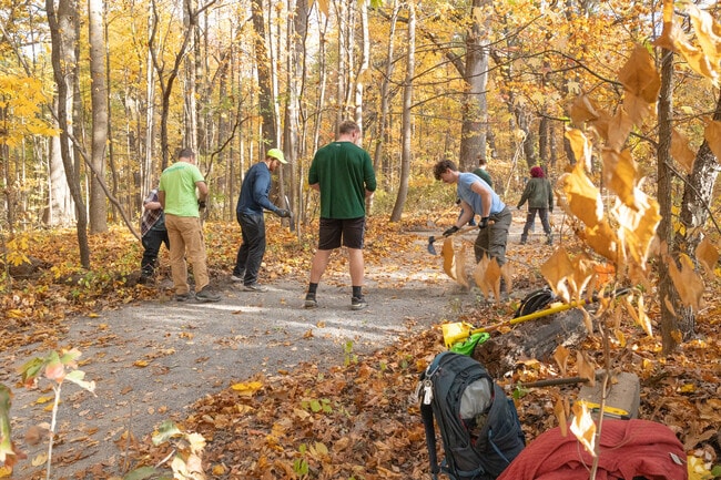 A safe trail is the goal at Trail Thursdays with the Van Cortlandt Park Alliance near Fieldston.